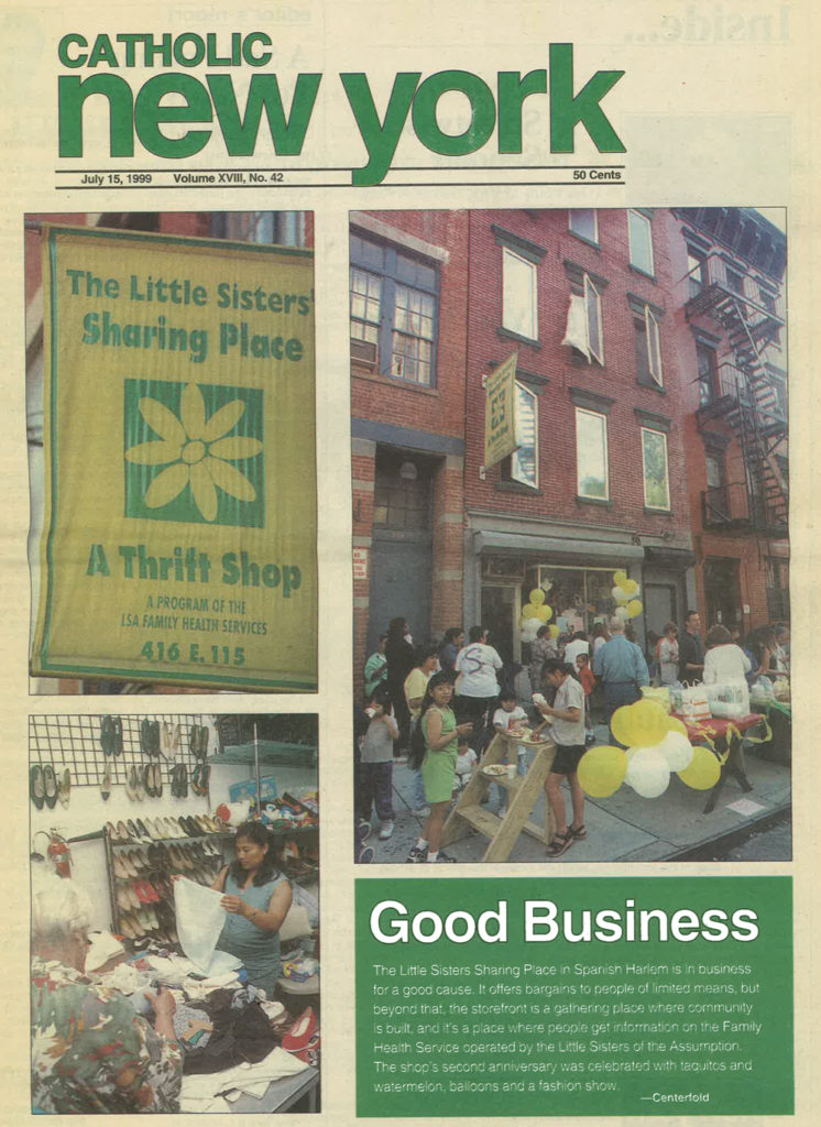 Catholic NY Article on The Sharing Place
